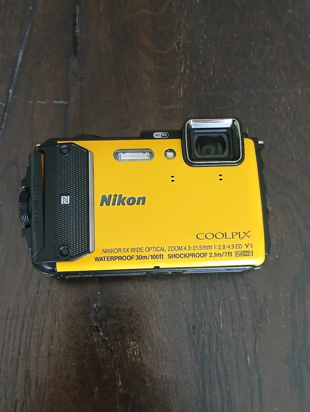 Nikon Digital Camera COOLPIX AW130  Waterproof  UHD 4K Yellow